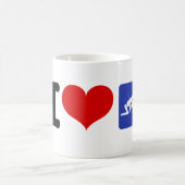 I Heart Curling Kaffeetasse (Mittel)