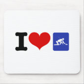 I Heart Curling Mousepad (Vorne)