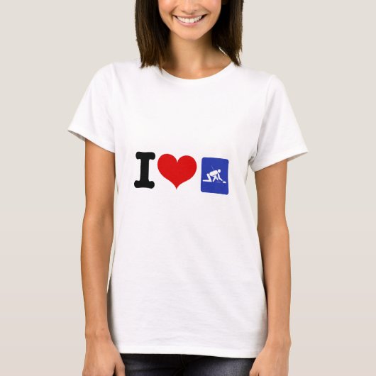 I Heart Curling T-Shirt (Vorderseite)