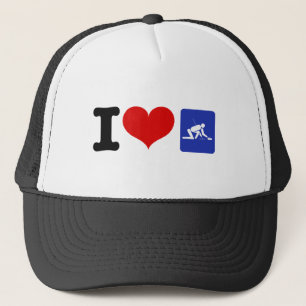 I Heart Curling Truckerkappe