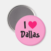 I Heart Dallas Magnet (Vorderseite/Rückseite)