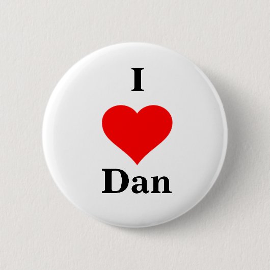 I Heart Dan Button (Vorderseite)