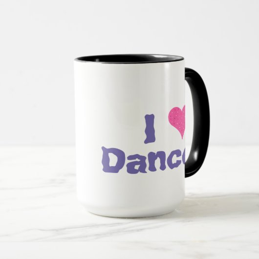 I Heart Dance Tasse (VorderseiteRechts)