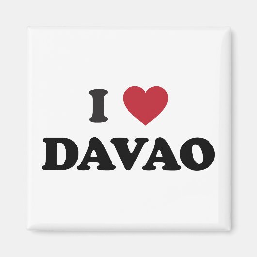 I Heart Davao City Magnet (Vorne)