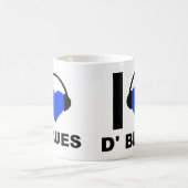 I Heart D'Blues Funny Mug Kaffeetasse (Mittel)