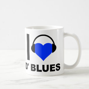 I Heart D'Blues Funny Mug Kaffeetasse