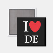 I Heart Delaware Magnet (Vorderseite/Rückseite)