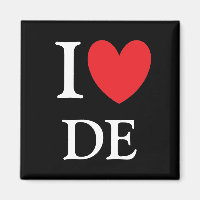 I Heart Delaware Magnet