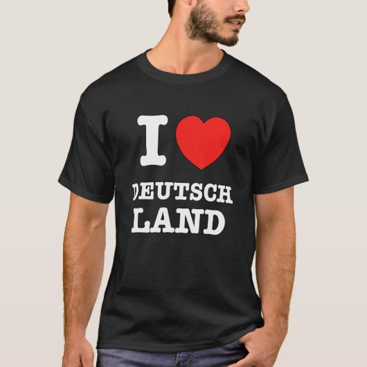 I Heart Deutschland German Love T-Shirt (Vorderseite)