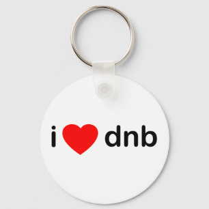 I Heart DNB Schlüsselanhänger
