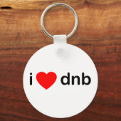 I Heart DNB Schlüsselanhänger (Vorderseite)