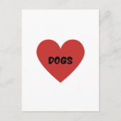 I Heart Dogs Card Postkarte (Vorderseite)