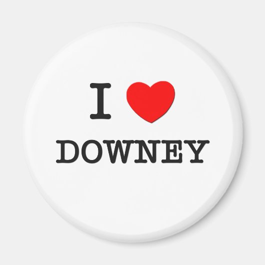 I Heart DOWNEY Magnet (Vorne)