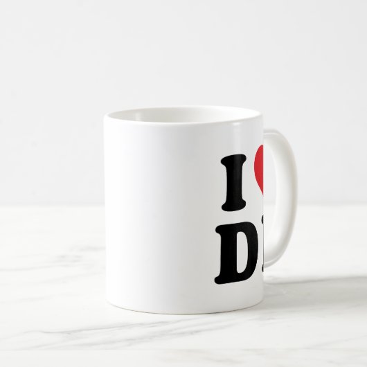 I Heart DP Initials I Liebe D.p. Kaffeetasse (VorderseiteRechts)