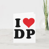 I Heart DP Initials I Liebe D.p. Karte (Vorderseite)