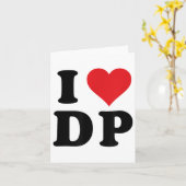 I Heart DP Initials I Liebe D.p. Karte (Gelbe Blume)