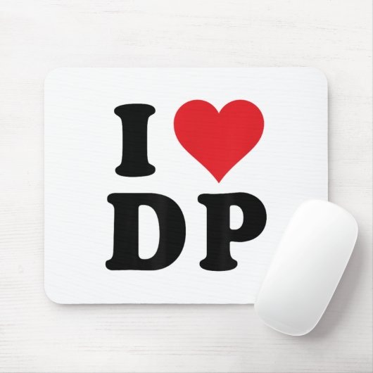 I Heart DP Initials I Liebe D.p. Mousepad (Mit Mouse)