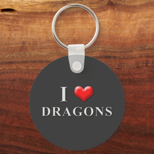I Heart Dragons Schlüsselanhänger 002 (Vorderseite)