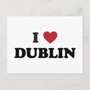 I Heart Dublin Irland Postkarte