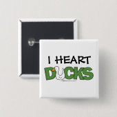 I Heart Ducks Button (Vorne & Hinten)
