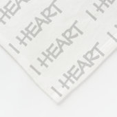 I Heart Ducks Fleecedecke (Ecke)