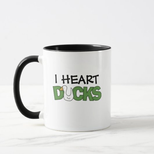 I Heart Ducks Tasse (Links)