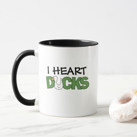 I Heart Ducks Tasse (Mit Donut)