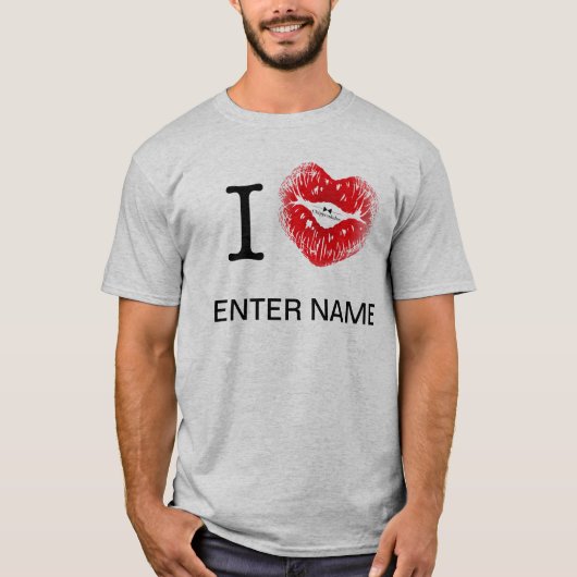 I_HEART___ (Einsatzname) T-Shirt (Vorderseite)