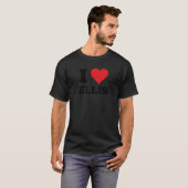 I Heart Ellis Vorname I Liebe Personalisiert Stuff T-Shirt (Vorne ganz)