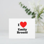 I Heart Emily Bronte Postkarte (Stehend Vorderseite)