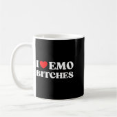 I Heart Emo Es Funny Quote Red Heart Emo Girl Styl Kaffeetasse (Links)