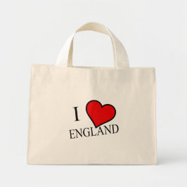 I Heart England bk ttcent Mini Stoffbeutel