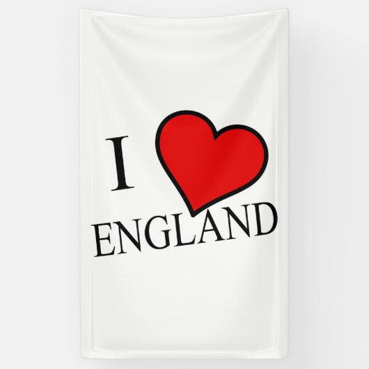 I Heart England bk (v) Banner (Vertikal)