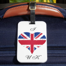 I Heart England Britische Union Jack Flag