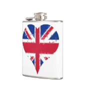 I Heart England British Flag Union Jack Flachmann (Links)