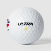 I Heart England UK Britische Flagge Golfball (Logo)