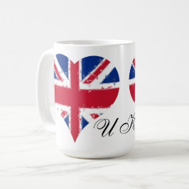 I Heart England UK Britische Flagge Kaffeetasse