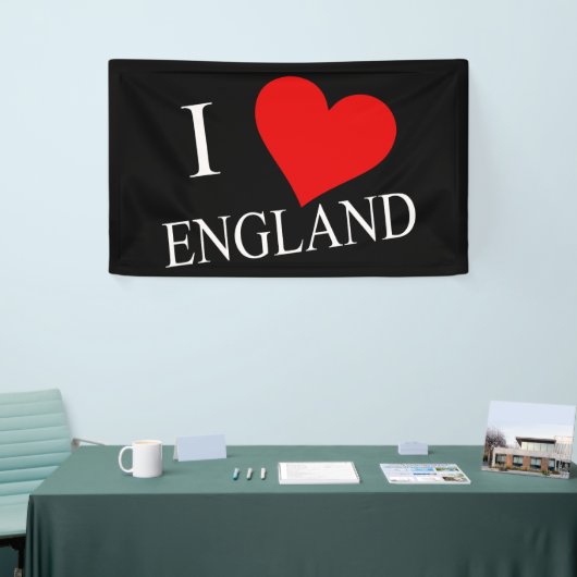 I Heart England wt (h) Banner (Messeveranstaltung)