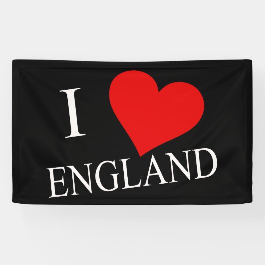 I Heart England wt (h) Banner (Horizontal)