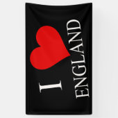 I Heart England wt (h) Banner (Vertikal)