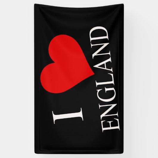 I Heart England wt (h) Banner (Vertikal)