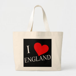 I Heart England Wwt jtcnt Jumbo Stoffbeutel