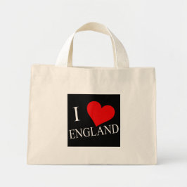 I Heart England Wwt ttcnt Mini Stoffbeutel