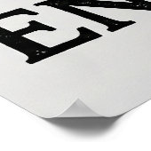 I Heart English - USA and UK Flag Heart Design Poster (Ecke)