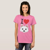 I Heart Eskimo Hunde T - Shirt (Vorne ganz)