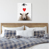 I Heart Ewe Leinwanddruck (Insitu (Schlafzimmer))