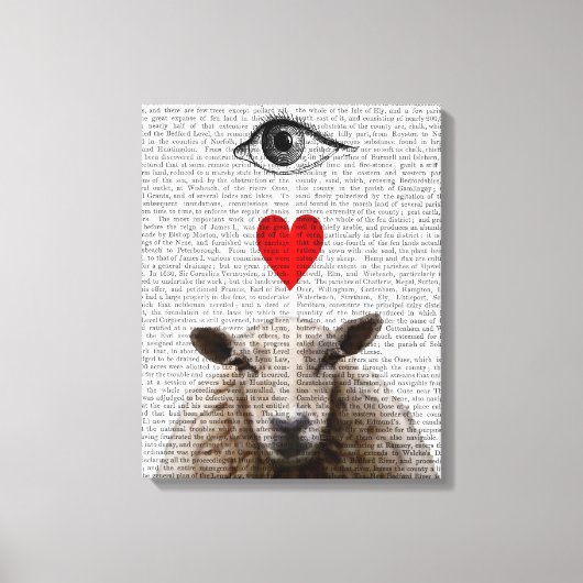 I Heart Ewe Leinwanddruck (Vorderseite)