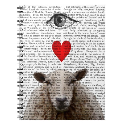 I Heart Ewe Notizblock (Vorderseite)