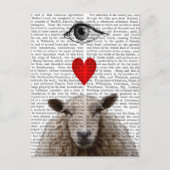I Heart Ewe Postkarte (Vorderseite)