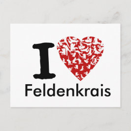 I Heart Feldenkrais Postcard | Vollständig bearbei Ankündigungspostkarte